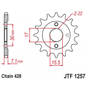 Priekinė žvaigždutė JTF1257