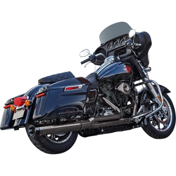 S&S CYCLE 2-into-1 Sidewinder® Exhaust System Harley Davidson FLDE / FLFB / FLFBS / FLH 1750-1977cc 17-26