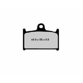 NISSIN Street Semi-Metallic Brake pads - 2P-208NS Suzuki / Yamaha / Triumph 125-1800cc 88-18