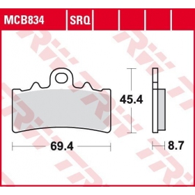 BRAKE PADS TRW MCB834 STANDARD