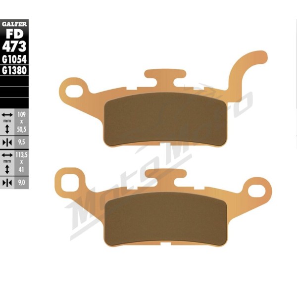 GALFER HH Sintered Brake Pads Yamaha HW 125-150cc 12-20