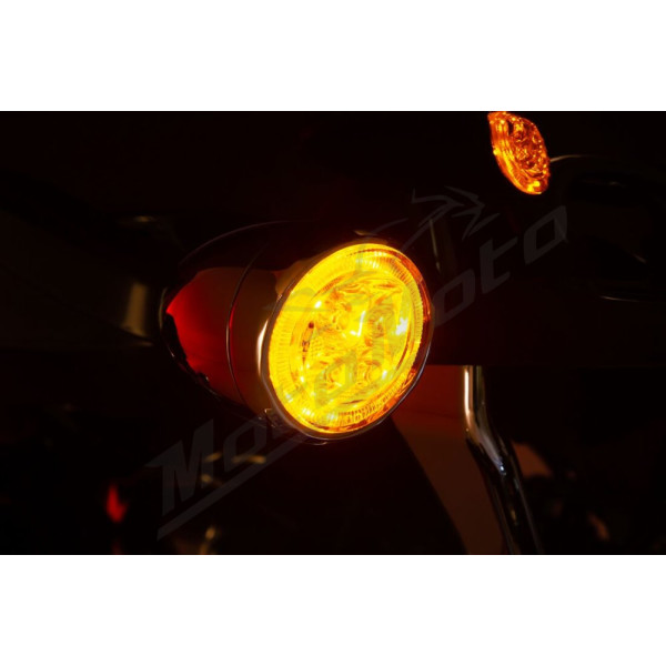 CIRO Fang® Front Turn Signal Light Inserts HARLEY DAVIDSON FLD / FLDE / FLFBS / FLHC / FLHCS / FLHR / FLHRC / FLHT / FLHTK / FLHX / FLS / FLTR / XL 883-1923 00-25