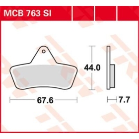 TRW SI Series Sindered Off-Road Brake Pads Arctic Cat (TEXTRON) 250-500cc 98-04