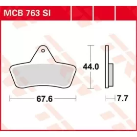 TRW SI Series Sindered Off-Road Brake Pads Arctic Cat (TEXTRON) 250-500cc 98-04