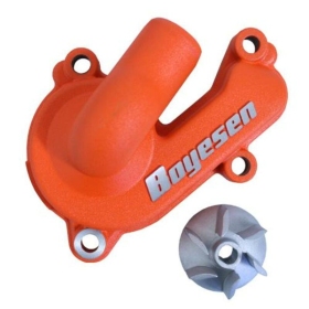 BOYESEN Vandens siurblio dangtelio ir sparnuotės rinkinys oranžinis KTM SX-F/ EXC-F 250-350, HUSQVARNA FE/ FC 250-350, GAS GAS MC/ EC 250-350