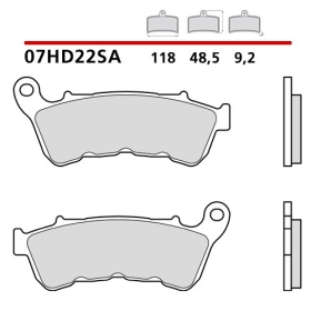 Brembo stabdžių trinkelės HARLEY DAVIDSON	