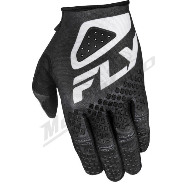 FLY RACING Kinetic SYM Gloves - Light Grey/Red/Black