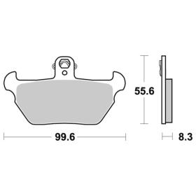 Sbs Brakepads 644HF Ceramic PGO / Suzuki / SYM 