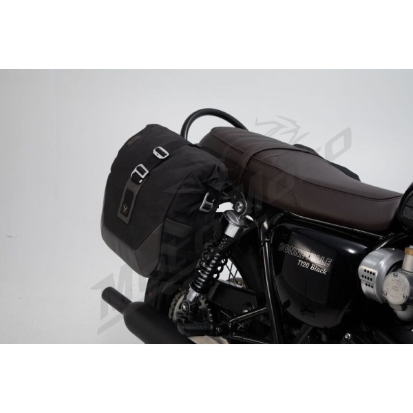 SW-MOTECH Legend Gear LC2 šoninės daiktadėžės Black Edition Triumph Bonneville 900-1200 16-24