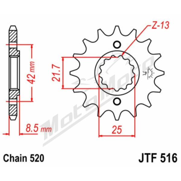 JT Grandinės komplektas sustiprintas 520X1R3 14/47 Kawasaki ZZR 250 90-03