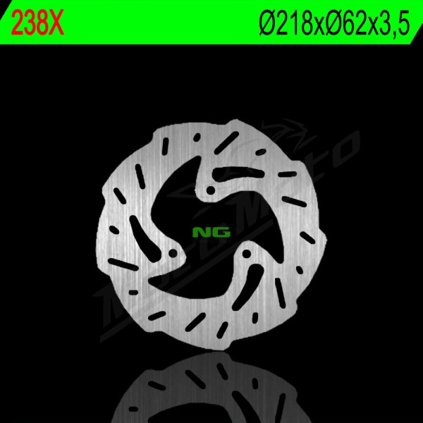 NG BRAKES Galinis fiksuotas Wave stabdžių diskas 218mm Aprilia / Derbi / Gas Gas / Gilera 50-450cc 02-20