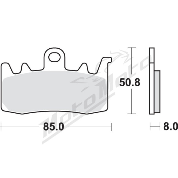 SBS HS Street Excel 900HS Sintered Front Brake Pads Aprilia / Benelli / BMW / Can Am / Ducati / Harley Davidson / Husqvarna / Triumph / Indian 400-2500cc 14->