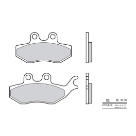 BREMBO Scooter Carbon Ceramic Brake pads ITALJET JUPITER / RIEJU NKD / RS2 50-250cc 2001-2010