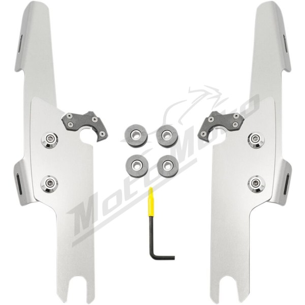 MEMPHIS SHADES HD Fats/Slim Windshield  Trigger-Lock Complete Mount Kit Harley Davidson FLRT 1690-1868 15-24