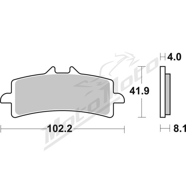 SBS DS Racing 901DS-1 Dual Sintered Brake Pads Aprilia / BMW / Ducati / Honda / Triumph 675-1400cc 08->