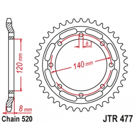 Rear sprocket JTR477