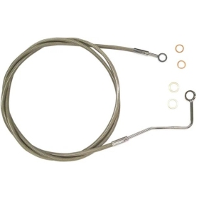 MAGNUM SHIELDING XR Upper Front Brake Line ABS Silver Harley Davidson FLH / FLHT / FLHTK / FLHX / FLHXSE 1690/1977 14-24 178cm
