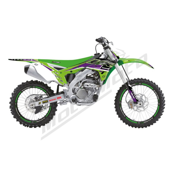 Blackbird Racing Grafikos rinkinys Dream 5 Kawasaki KX 250F 17-20 Žalia