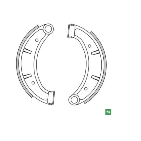 Newfren front brake shoes Husqvarna CR / TE / WR / WRE 125-510cc 83-87