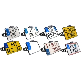 HEINZ BIKES Side Mount License Plate Holder Triumph Bonneville / Speedmaster 865/1200 12-24