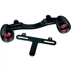 KURYAKYN Bullet Light Rear Turn Signal Bar Black Harley Davidson FLHR / FLHT / FLTC / FLTRI / FLTCU 1340/1800 86-22 