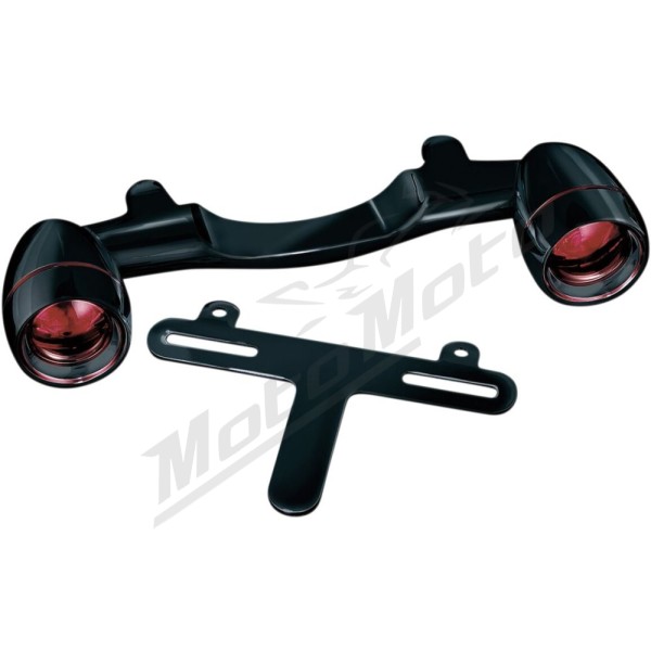 KURYAKYN Bullet Light Rear Turn Signal Bar Black Harley Davidson FLHR / FLHT / FLTC / FLTRI / FLTCU 1340/1800 86-22 