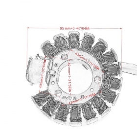 Stator ignition YAMAHA TW 125 / 200 / 225 1994-2017