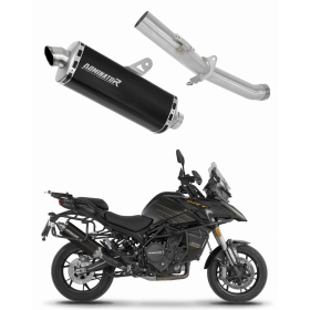 Dominator Exhaust Silencer Muffler P7 BLACK + dB killer QJ Motor SRT 900S/XS 25->