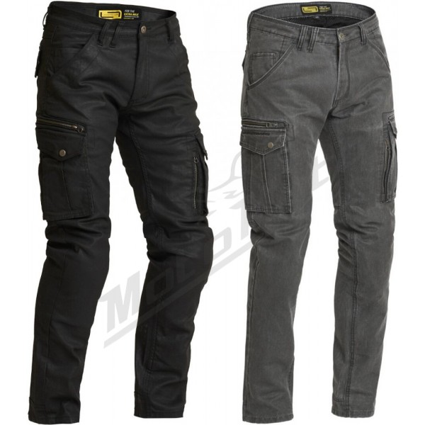 Black Motorcycle Pants Kevlar lined Cotton Stretch Cargo Pants free armour  28-52 | eBay