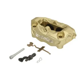 BREMBO M4 priekinis kairės pusės stabdžių suportas Natural Ø32mm APRILIA CAPONORD/ TUONO, BMW F/ R/ S, DUCATI HYPERMOTARD/ HYPERSTRADA/ MONSTER/ PANIGALE, MV AGUSTA RIVALE/ STRADALE/ TURISMO/ SPEED TW