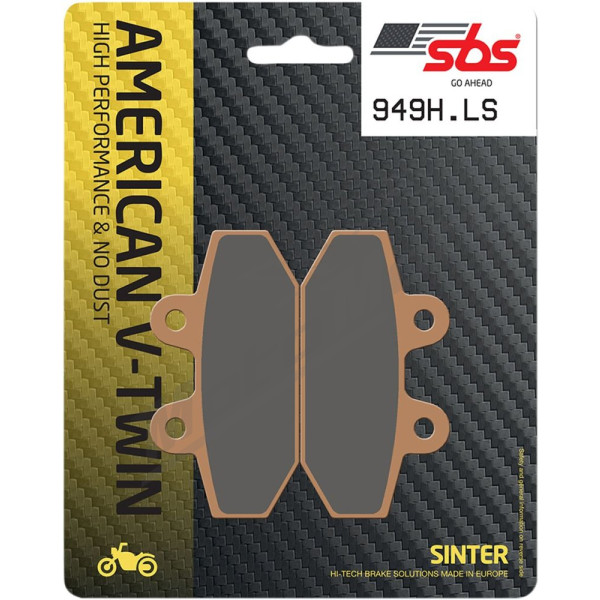 SBS LS Street Excel 949H.LS Sintered Rear Brake Pads Harley Davidson FLDE / FLFB / FLHC / FXBBS / FXLR / FXST 1750-1923cc 18-24