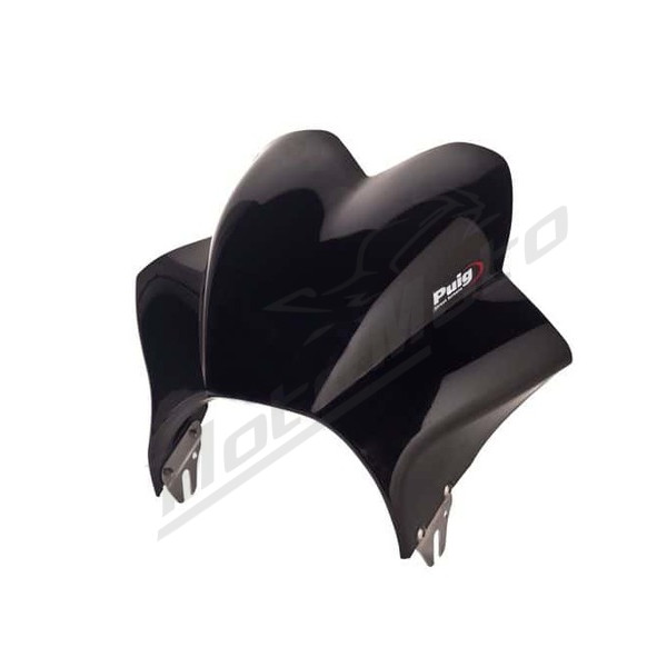 PUIG Touring Priekinis stiklas juodas Cagiva / Honda / Kawasaki / Suzuki / Triumph / Yamaha 125-1400 82-19