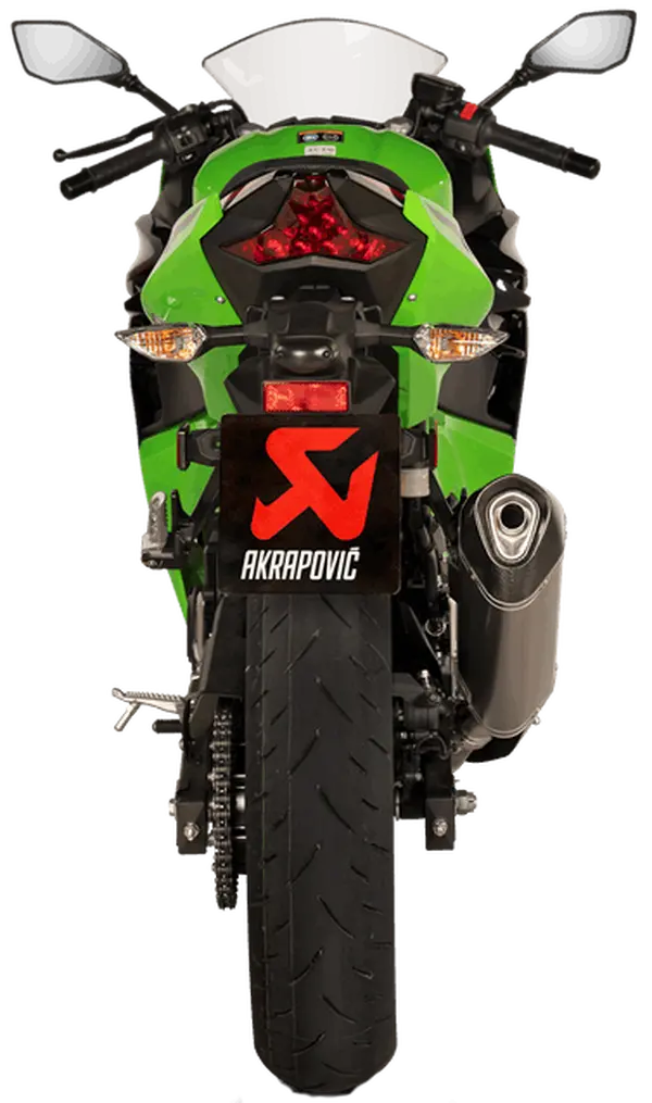 AKRAPOVIC Slip-On Anglies pluošto / titano duslintuvas Kawasaki EX / Z 400 18-25