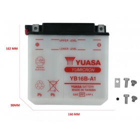 Akumuliatorius YB16BA1 YUASA 12V 16Ah