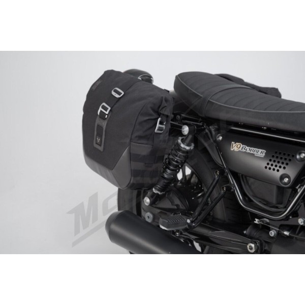 SW-MOTECH Legend Gear LC2 Side Bag System Brown Edition Moto Guzzi V9 Bobber / Roamer 16-24