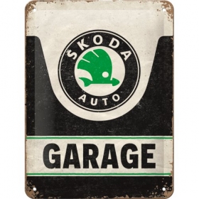 Metal tin sign SKODA GARAGE 15x20