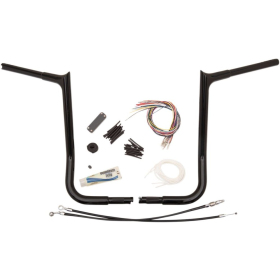 FAT BAGGERS INC. PointedTop Handlebar Kit Black 91.5x40.5cm Harley Davidson FLHT / FLHTC / FLHTK / FLHXXX 1584-1690 08-13