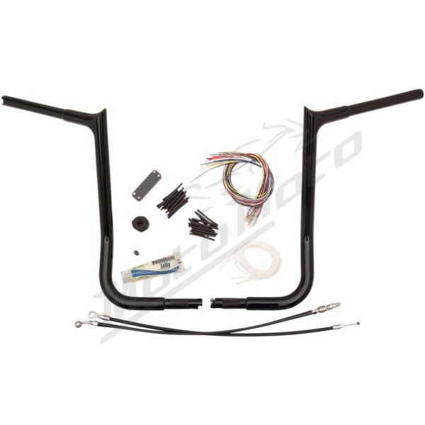 FAT BAGGERS INC. PointedTop Handlebar Kit Black 91.5x40.5cm Harley Davidson FLHT / FLHTC / FLHTK / FLHXXX 1584-1690 08-13