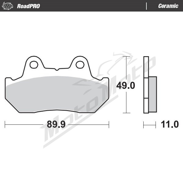 MOTO-MASTER Ceramic Brake Pads Honda CB / CBX / GL / VF / VT / XL /XLV 125-1100 81-22