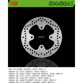 NG BRAKES Fixed Rear Brake Disc 240mm MBK / Yamaha 125-300cc 03-14