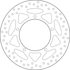 BREMBO Serie Oro apvalus fiksuotas stabdžių diskas KAWASAKI NINJA 300/ Z300 13-18