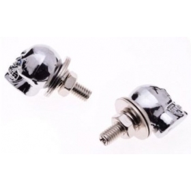 Number plate skull bolts 2pcs 6mm