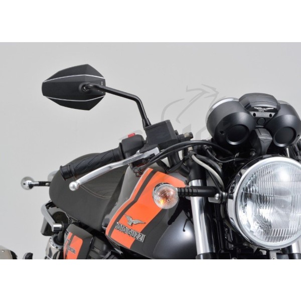 DAYTONA D-MIRROR-7 ROD Universal black mirror M10 1pc