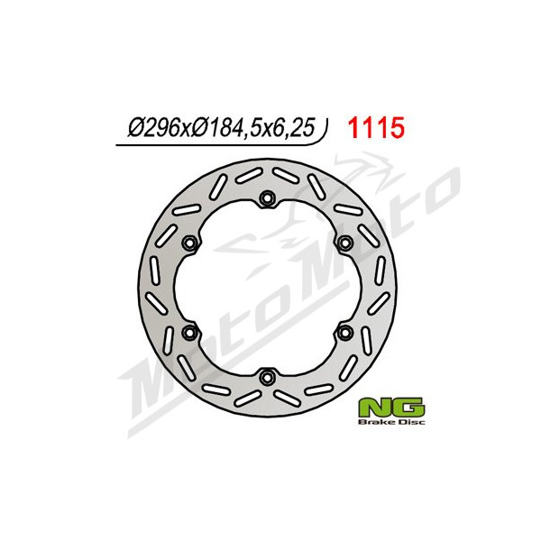 NG BRAKES Priekinis/galinis fiksuotas stabdžių diskas 296mm Honda GL / GLX / ST 1100-1500cc 82-00