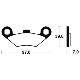 TECNIUM MX/ATV Sintered Metal Brake pads - MOA216 Polaris Xpress / Xplorer / Xpedition / Trail Boss / Trail Blazer / Sportsman / Sport / Scrambler / Ranger / Phoenix / Magnum / Hawkeye / Diesel / Big 