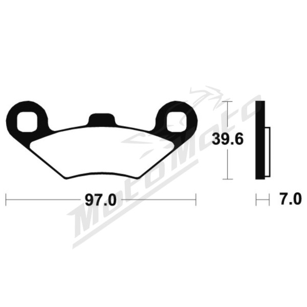 TECNIUM MX/ATV Sintered Metal Brake pads - MOA216 Polaris Xpress / Xplorer / Xpedition / Trail Boss / Trail Blazer / Sportsman / Sport / Scrambler / Ranger / Phoenix / Magnum / Hawkeye / Diesel / Big 