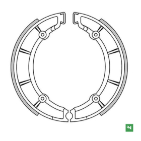 Newfren rear brake shoes Moto Guzzi V7 700cc 67-76