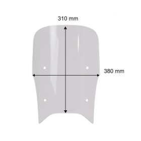 WRS Windshield Touring Voge DS 800 X ABS Rally 2025-> Smoke