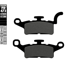 GALFER Semi-Metallic Brake Pads Yamaha HW / YW 125cc 10-17
