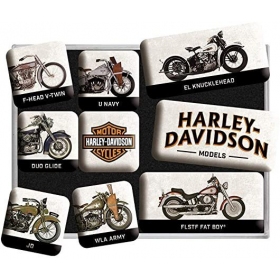 Magnetukų kompl. HARLEY-DAVIDSON 2,2x2,2 / 4,5x2,2 9vnt.